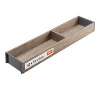 Blum AMBIA-LINE organizador de cajón en decorado madera premium | ideal cocina, baño, vestidor | uso modular y sujeción segura con pies antideslizantes | 42×10×5 cm | Roble Nebraska