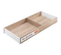 Blum AMBIA-LINE organizador de cajón en decorado madera premium | ideal cocina, baño, vestidor | uso modular y sujeción segura con pies antideslizantes | 42×22×5 cm| Roble Bardolino