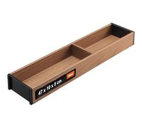 Blum AMBIA-LINE organizador de cajón en decorado madera premium | ideal cocina, baño, vestidor | uso modular y sujeción segura con pies antideslizantes | 47 × 10 × 5 cm | Nogal Tennessee