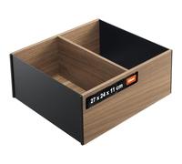 Blum AMBIA-LINE Organizador de cajón madera 27×24×11 cm | Nogal Tennessee | Pies antideslizantes - sujeción segura sin pegar | Organizador de cajón en elegante aspecto madera