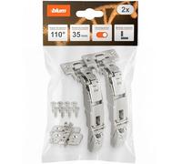 blum bisagra gran ángulo CLIP top BLUMOTION 155° I bisagra cazoleta 35 mm I Soft-close abatible I montaje angular 0 superposición para cajones extraíbles I cazoleta 35 mm niquelada I set herraje