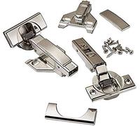 Blum BLUMOTION - Bisagras de cierre suave, 110 grados, cierre automático, marco frontal con placas de montaje y placas de cubierta de bisagra (superposición de 1/2 a 3/4 pulgadas, premium, paquete de