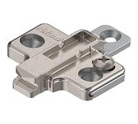 BLUM CLIP - Placa de montaje en cruz (tornillos Spax, 2 piezas, distancia de 0 mm)