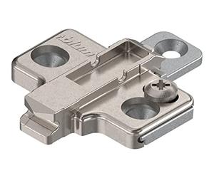 BLUM CLIP - Placa de montaje en cruz (tornillos Spax, 2 piezas, distancia de 0 mm)