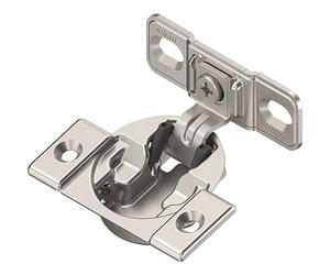 BLUM Compact - Bisagra para muebles (107°, con muelle para atornillar, incluye placa de montaje)