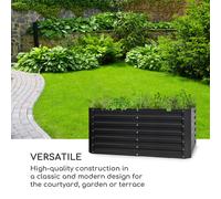 Blum High Grow Straight Jardinera elevada 120 x 60 x 60 cm 432 litros acero Blumfeldt