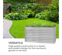 Blum High Grow Straight Jardinera elevada 200 x 90 x 100 cm 1800 litros acero Blumfeldt