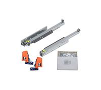 Blum Movento Tip-on 760H - Rieles para cajones (420 mm, extensión total 40 kg, 1 par, incluye acoplamiento y juego de accesorios de montaje)