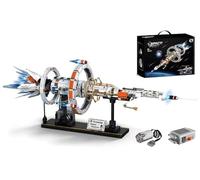 Blumacht Kit de Construcción Estación Espacial Itinerante y Giratoria Con Efectos Luminosos y Motor Desmontable, Juguete Para Niños a Partir de 8 Años, 1583 Piezas