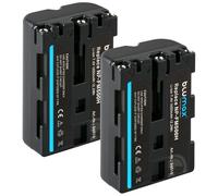 Blumax 2 baterías NP-FM500H (1650 mAh) compatibles con Sony Alpha A57 A58 A65 A65V A68 A77 A77V A99 A99 II UVM 7,4 V 12,2 Wh