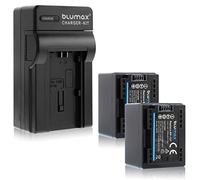 Blumax 2X BP-727 2700mAh + Ladegerät BP-727 | passend zu diversen Canon Kameramodellen