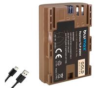 Blumax Batería compatible con Canon LP-E6NH | 2600 mAh -| LP-E6N LP-E6 con conector de carga USB tipo C | Canon EOS R Ra Ra R5 R6 II R7-6D 7D 80D 90D - XC15
