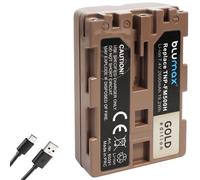 Blumax Gold - Batería de ion de litio para Sony NP-FM500H (2600 mAh, 7,2 V, compatible con Sony Alpha A58, A65, A77, A99, A200, A300, A350, A700, A900)