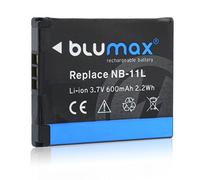 Blumax NB-11L NB-11LH - Batería Compatible con Canon Powershot SX430 is Ixus 185 Ixus 190 ixus 180 ixus 175 600mAh 3,7V 2,2Wh
