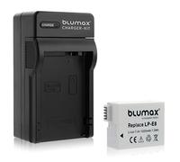 Blumax - Set profesional para Canon LP-E8 (1020 mA, 100% compatible con Infochip)