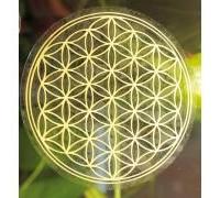 Blume des Lebens 3 cm gold, Aufkleber