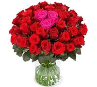 Blume Ideal Rosenstrauß - 20 Rosen - Heartbeat - Ø 40-50 cm - Echte Premium Blumen für Hochzeit & Deko - 7 Tage Frischegarantie - in verschiedenen Farben und Mengen
