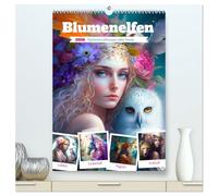 Blumenelfen. Mystische Lichtwesen voller Poesie (hochwertiger Premium Wandkalender 2026 DIN A2 hoch), Kunstdruck in Hochglanz: Willkommen im magischen Reich der Elfen!