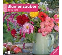 Blumenzauber Broschürenkalender 2026 - 30x30 - Art12: Farbenfroher Garten-Kalender im schlanken Hochformat (aufgeklappt 30x60 cm) | zum Eintragen