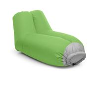 Blumfeldt Airlounge Sofá inflable 90x80x150cm Mochila Lavable Poliéster verde