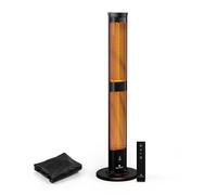 blumfeldt BlazeTower Calefactor infrarrojo - 3000w, Ajustable, Resistente IP45, protección antivuelco, Mando a Distancia & Temporizador 24h - Ideal para terraza & jardín