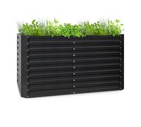 Blumfeldt Blum High Grow Straight Macetero elevado 200x90x100cm 1800l Acero inoxidable