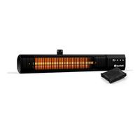 Blumfeldt Calefactor infrarrojo 2000w - montaje en pared & techo, exterior IP65, 9 ajustes de calor, control Wifi inteligente, tubos de oro, para balcón, terraza & jardín