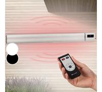 Blumfeldt Calefactor radiante de infrarrojos Cosmic Beam Plus, 2400W, IP44, mando a distancia