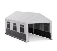 Blumfeldt Carpa, 6x3m, Carpas para Exteriores, Techo PE 170g, Paredes Laterales con Ventana, Estructura de Acero, Fácil Montaje, Resistente al Viento y a la Intemperie, Ideal para Fiestas y Jardín