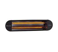 blumfeldt Gold Bar 2000 Swing - Calefactor infrarrojo, Automático, Hasta 40 m², Horizontal con oscilación a 60°, Potencia de 2000 W, 3 niveles de calor: 800/1200 / 2000 W, Mando a distancia, Negro