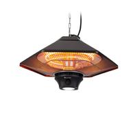 Blumfeldt Heat Hexa Calefactor infrarrojo 800/1200/2000W halógeno IP34 LED color bronce