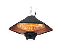 Blumfeldt Heat Hexa Calefactor infrarrojo 800/1200/2000W halógeno IP34 LED color negro