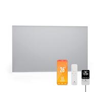 blumfeldt Infrared Panel Heater 600W - Wall Mounted, IP44 Splashproof, External Thermostat, App & Remote Control, 95% Energy Efficient, Aluminium Construction, Child Safety Lock, for 10-15 m² Rooms