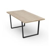 Blumfeldt Juego de mesa de comedor Bearsdon | tablero y patas de metal | estilo industrial | estable | moderno