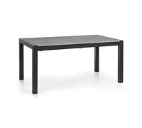 Blumfeldt Menorca Expand Mesa de jardín 163 x 95 cm Aluminio Polywood Antracita