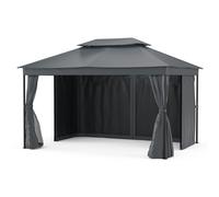Blumfeldt Mondo Dual Cenador 3x4 con doble techo y mosquiteras