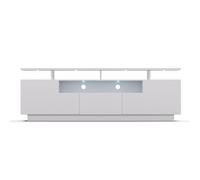 blumfeldt Soporte TV Pie, Mueble TV Moderno de 150 cm para Salón con LED Multicolor, Soporte Pie TV Universal, Mueble TV Mesa con Espacio de Almacenamiento, Mueble Grande para Habitación