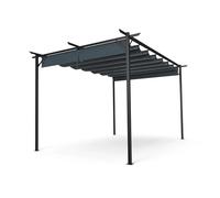 Blumfeldt Pantheon Robust Pérgola 3×4 m resistente a la intemperie Acero con recubrimiento de polvo