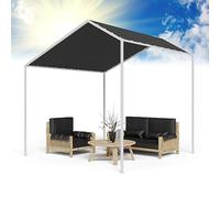 Blumfeldt Pergola con Techo, 3 x 3 m, Pergolas de Jardin con Marco de Aluminio, Toldos Resistente al Aire e Impermeable, para Jardín, Patio, Terraza o BBQ, Cenadores Resistentes Protección UV 50+