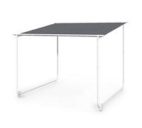Blumfeldt Pergola con Techo, 3x3 m y Ruedas, Pergolas de Jardin de Aluminio para Celebrar Eventos, Bañera Hidromasaje, Barbacoa y Patio, Carpa Impermeable para Bar, Cenadores con Protección UV 50+