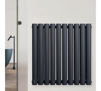 blumfeldt Radiador 707W, Montaje en Pared, Conexión Central de ½'', Doble Capa, Acero con Recubrimiento en Polvo, Eficiencia Energética para Baños, Salas de Estar y Oficinas, 60x60 cm, Antracita