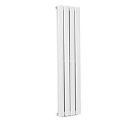 blumfeldt Radiador Electrico Bajo Consumo para Casa, Estufa Vertical Montaje Pared Cuarto Baño, Radiadores Silenciosos con Termostato, Estufa de Agua Caliente Alto de 380 W, Calefactor Baño