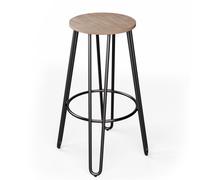 Blumfeldt Silla Bistro Hamilton 1 piezas Ø 33 cm madera estructura de acero