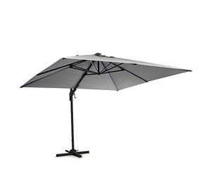 blumfeldt Sombrilla Terraza Exterior, Parasol Jardin con Panel Solar y LED, Sombrilla Jardin y Patio, Sombrillas Terraza Resistentes al Agua y a los Rayos UV, Sombrillas Ajustables sin Base