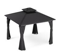 Techo de acero galvanizado ShadeFortress 3x3 m protege del sol, la lluvia y el viento