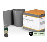 Tiras de protección visual para vallas plástico duro PVC 2,53 x 0,19 m