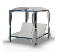 Tumbona Doble XL Eremitage | Protección Solar | hasta 2 Personas | Armazón de Aluminio | Resistente a la Intemperie