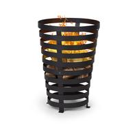 Blumfeldt Verus Brasero de acero Base estable Resistente Negro