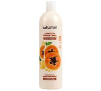 Blumin Champú Suave y Tratante de Papaya y Miel Efecto Sedoso y Ultrabrillante Aporte Extra de Sales Minerales, 1000 ml