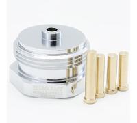 BLUMKRAFT - Adaptador de metal para radiadores Herz, SAR/COMAP, puente de espuma MYJAVA M28 x1.5 a M30 x 1.5 para termostato/cabeza termostática M30x1.5 macho (M28 Short)